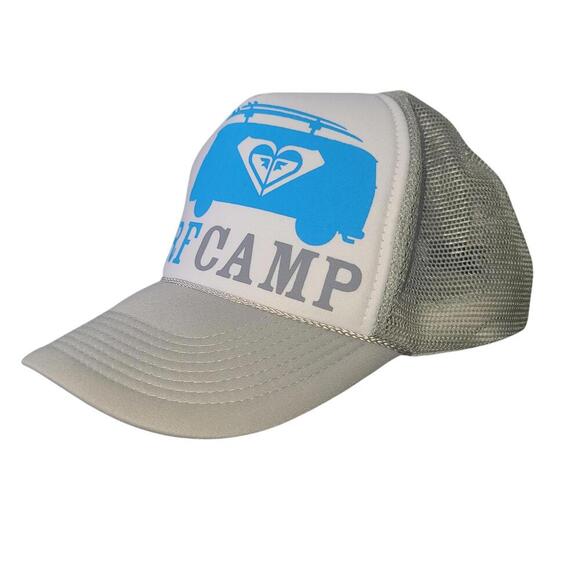 Surf Camp Trucker Hat - Vibrant Blue Design - Used - Picture 2 of 8